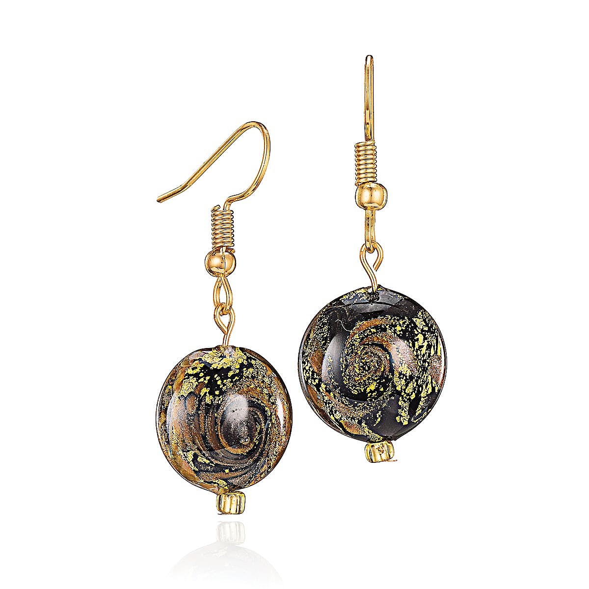 Boucles d’oreilles Murano Muse de Minuit