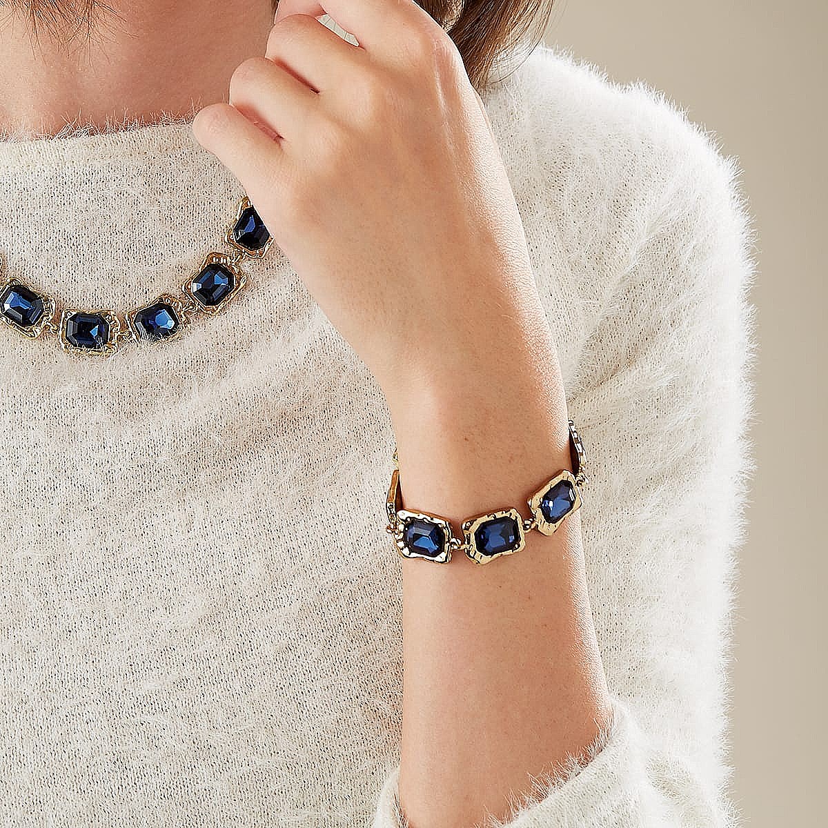 Bracelet Marine Encadrée de Grâce