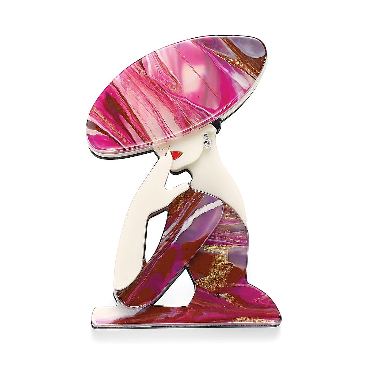 Broche Silhouette Sophistiquée