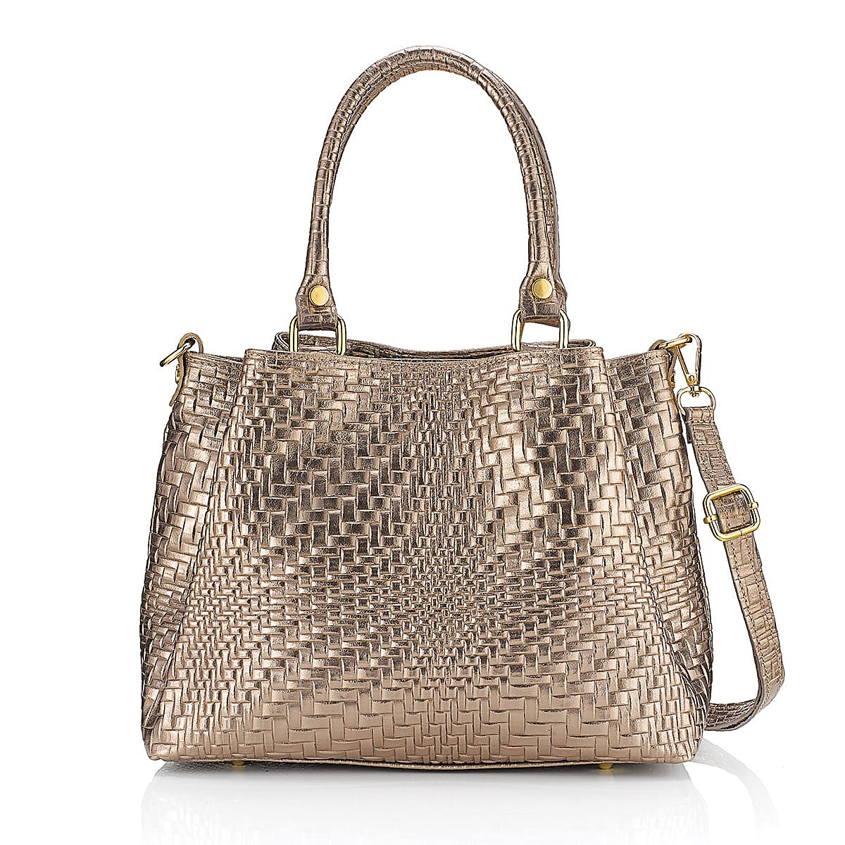 Sac en Cuir Étain Prismatique
