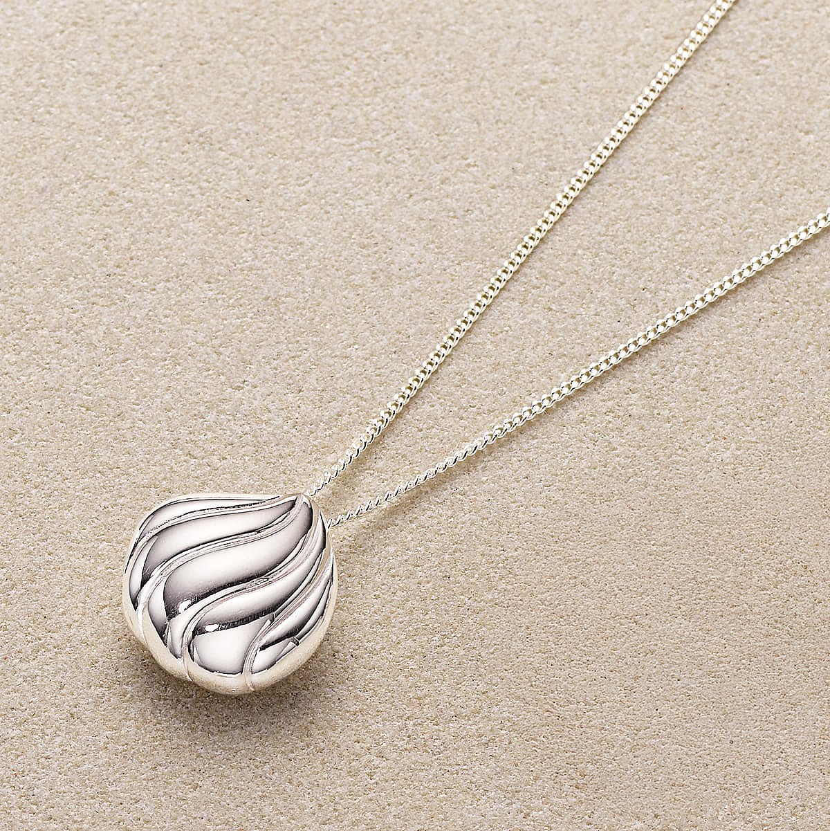 Pendentif en Argent Suivez le Courant