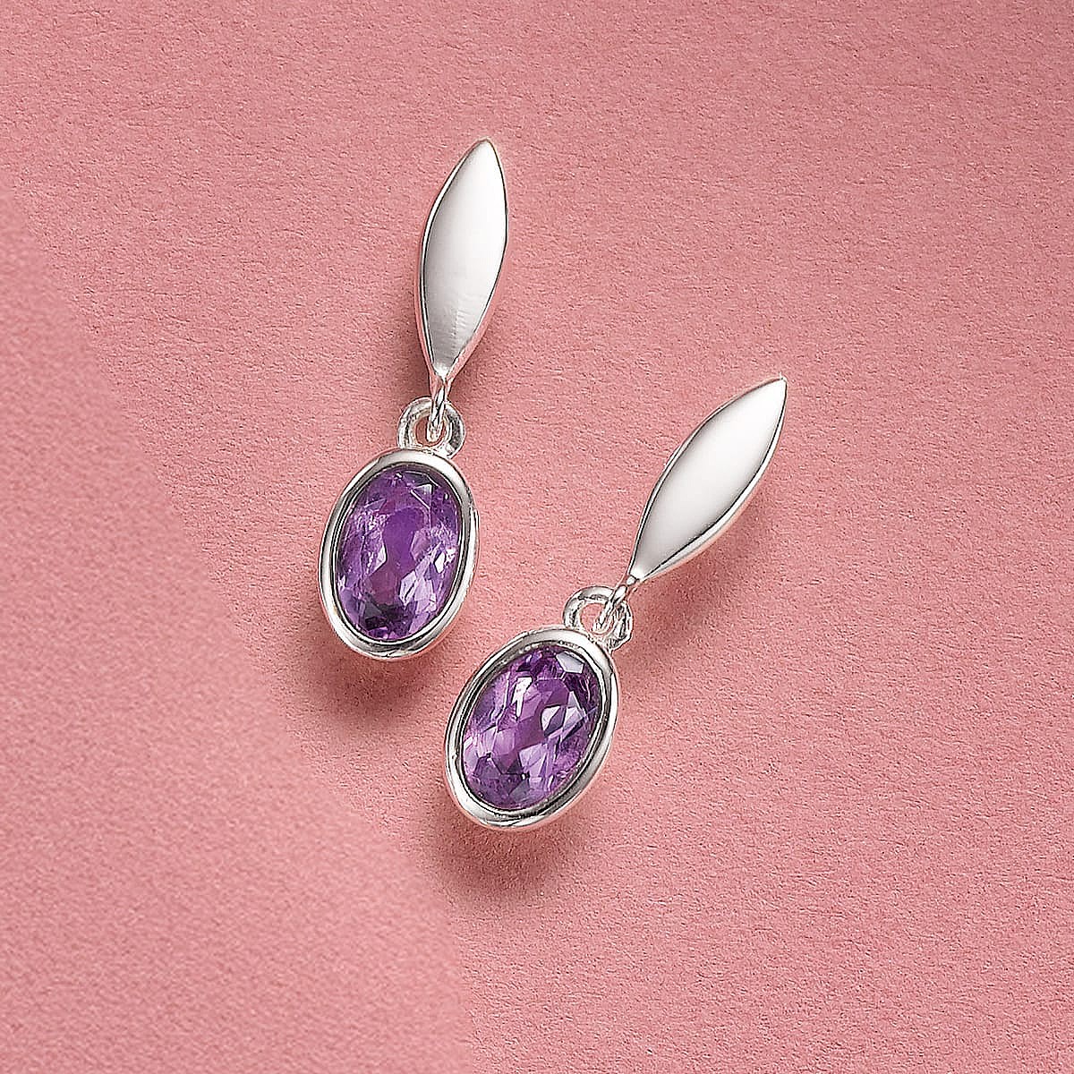 Boucles d'oreilles Améthyste Présence Pure