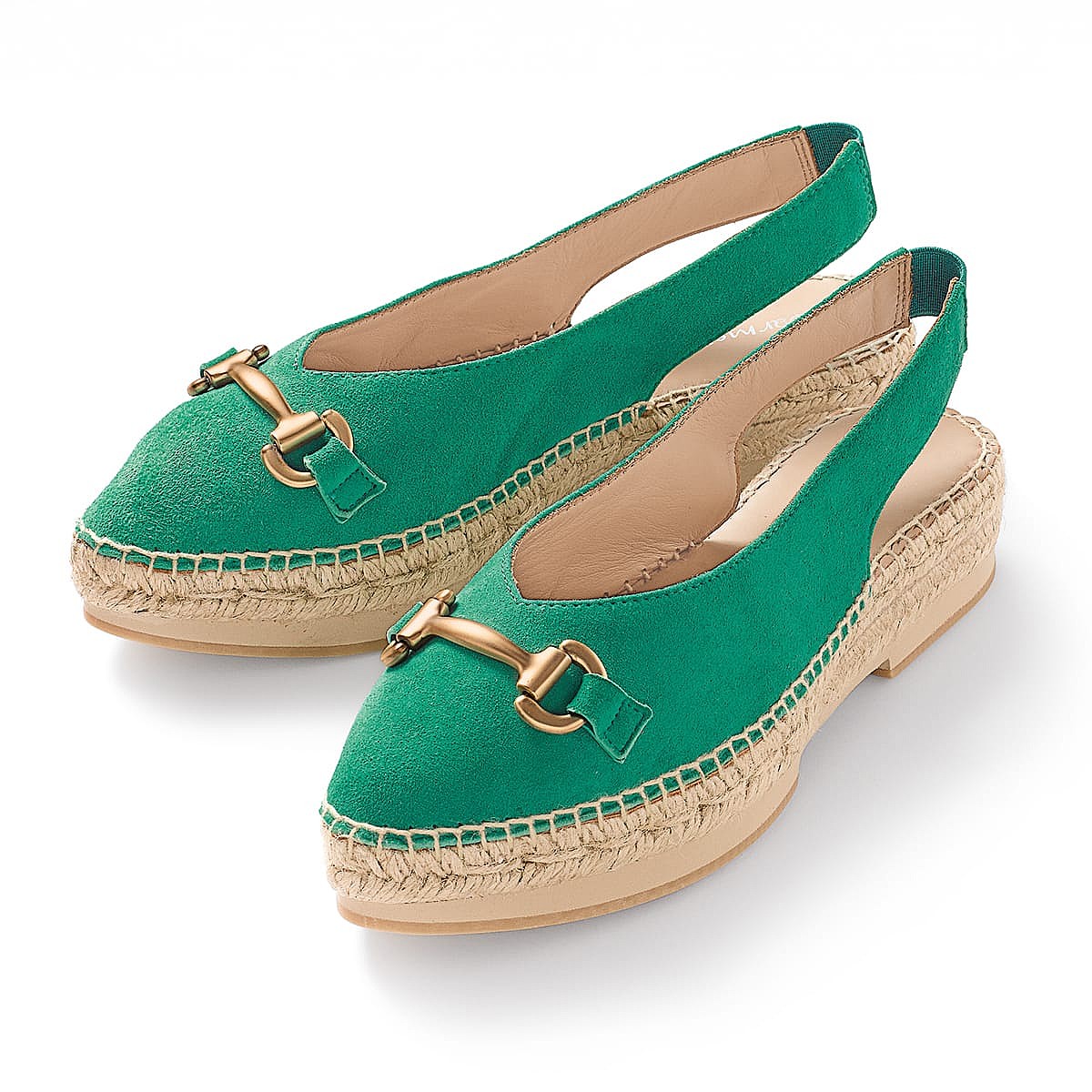 Chaussures à Bride Arrière Vertes Pas à Pas