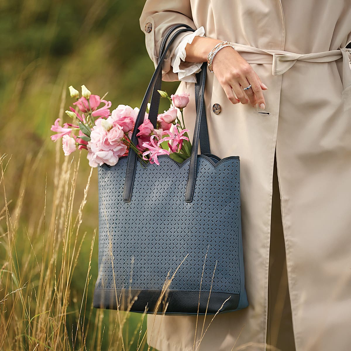 Sac en Cuir et Denim