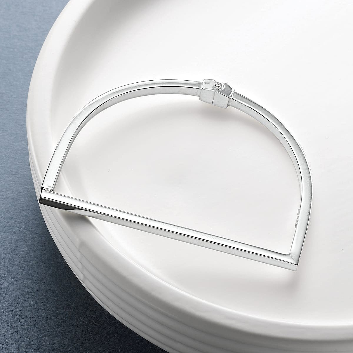 Bracelet En Argent Rigide