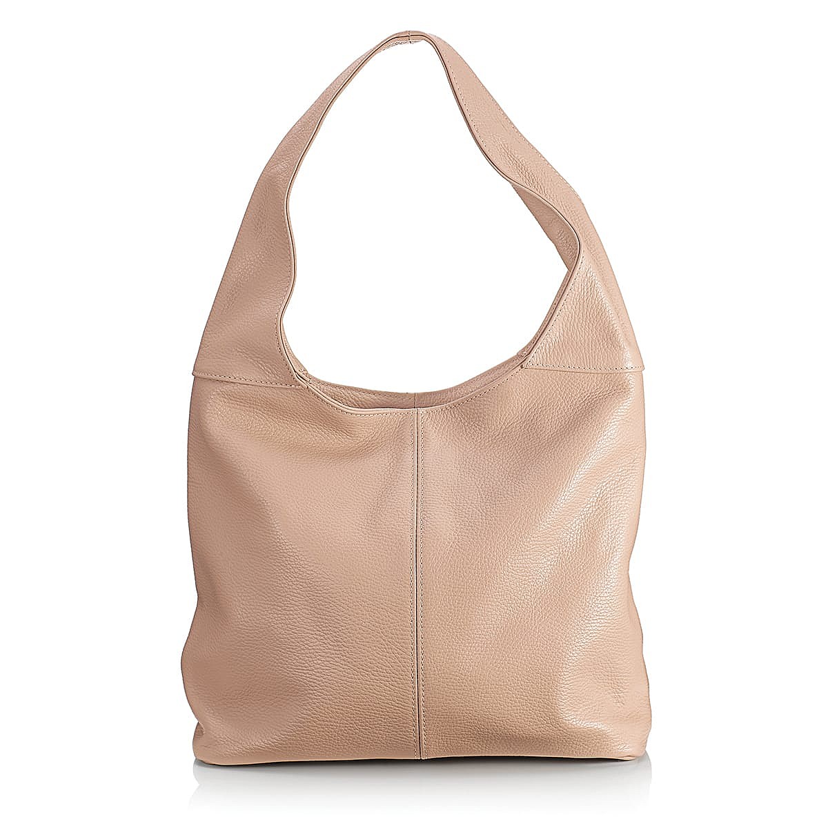 Sac Souple en Cuir Souffle Rosé