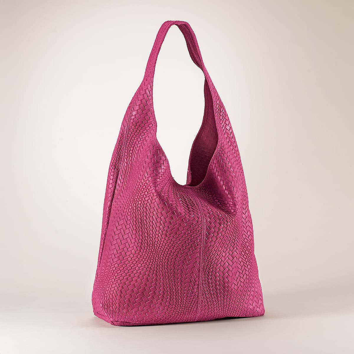 Sac Souple en Daim Fuchsia Bonne Optique