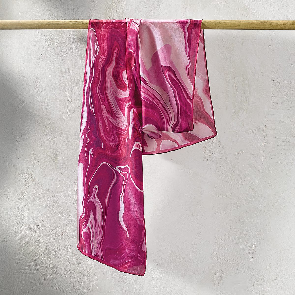 Foulard en Soie Poésie Rose