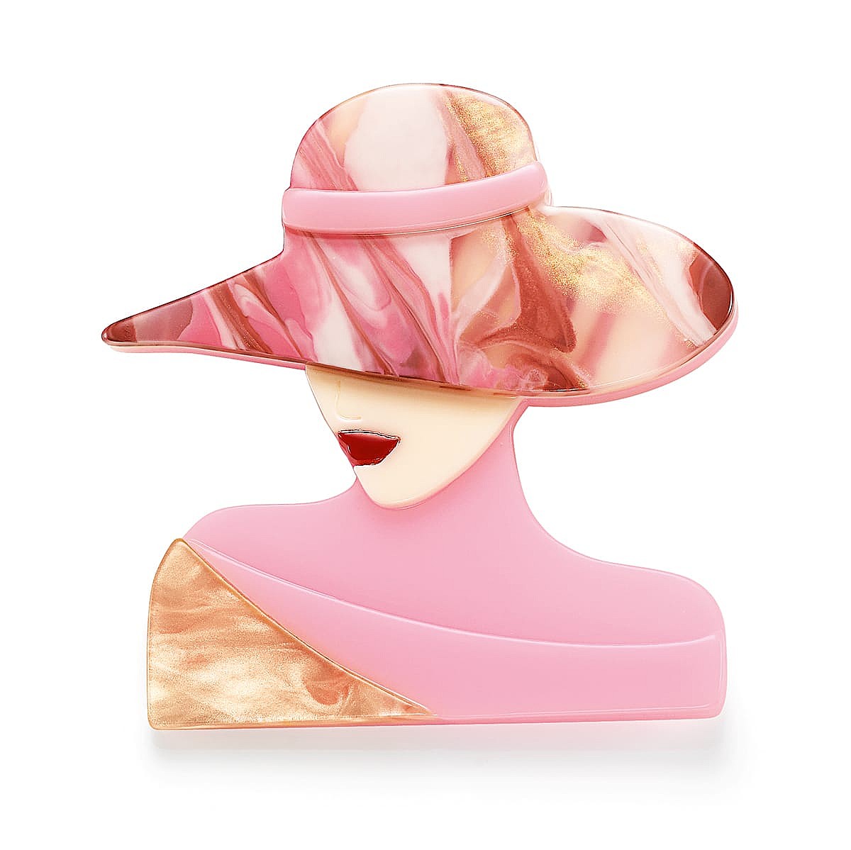 Broche Rose Jeu d’Intrigue