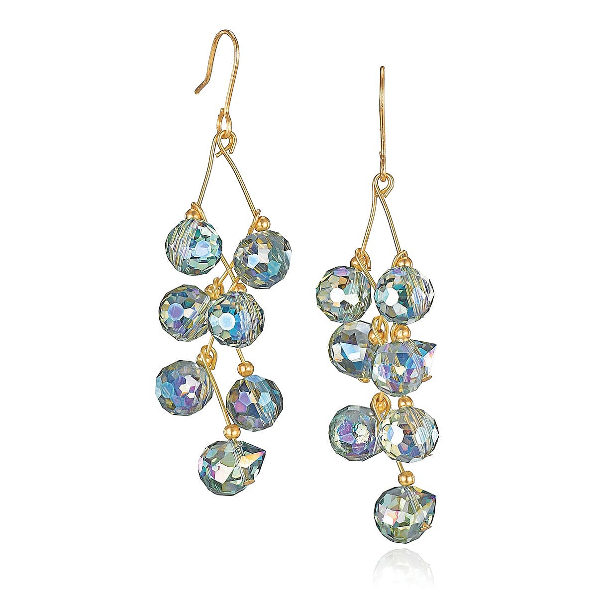 Boucles d'oreilles en Cristal Gouttes de Rosée