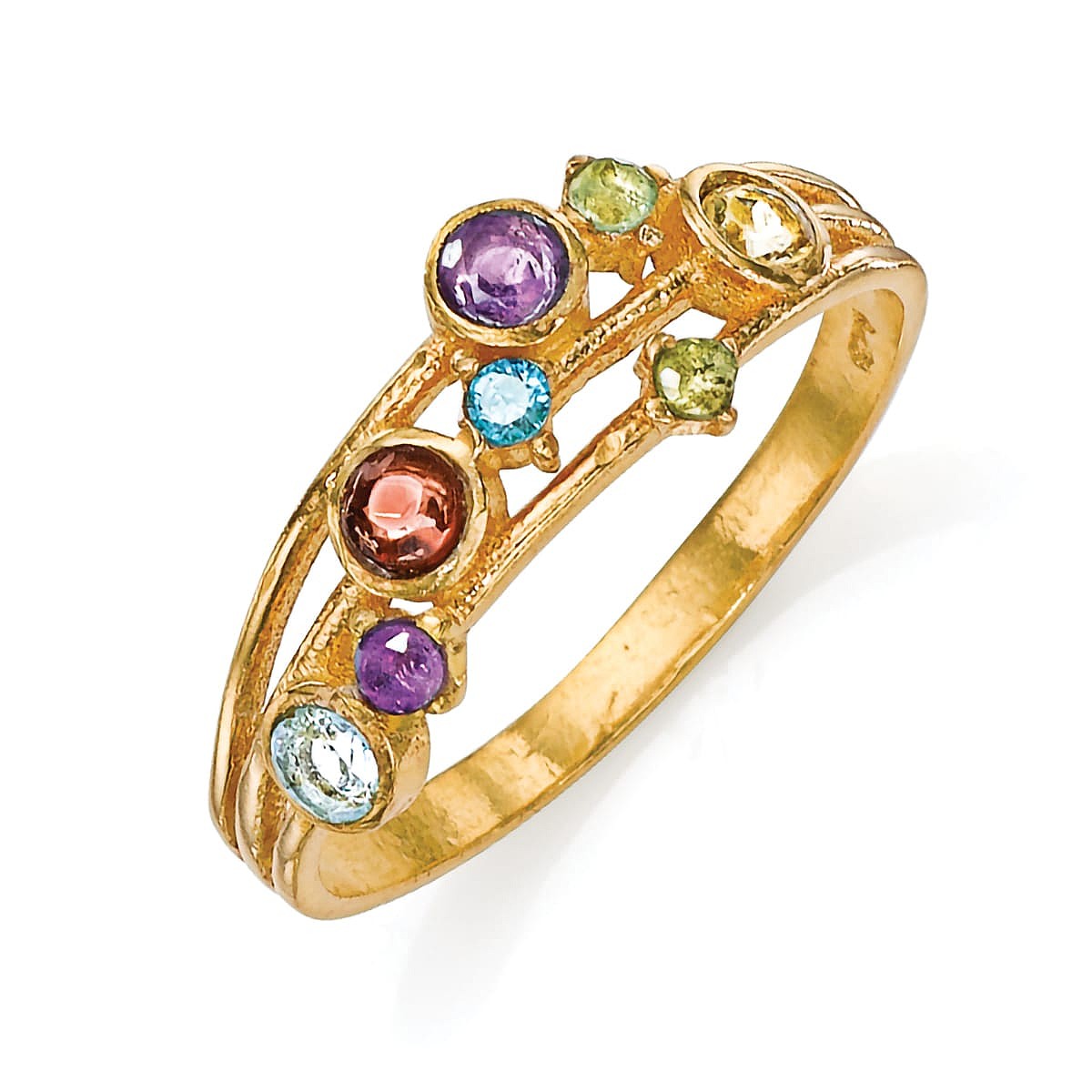 Bague en Pierres Précieuses Belle Couleur