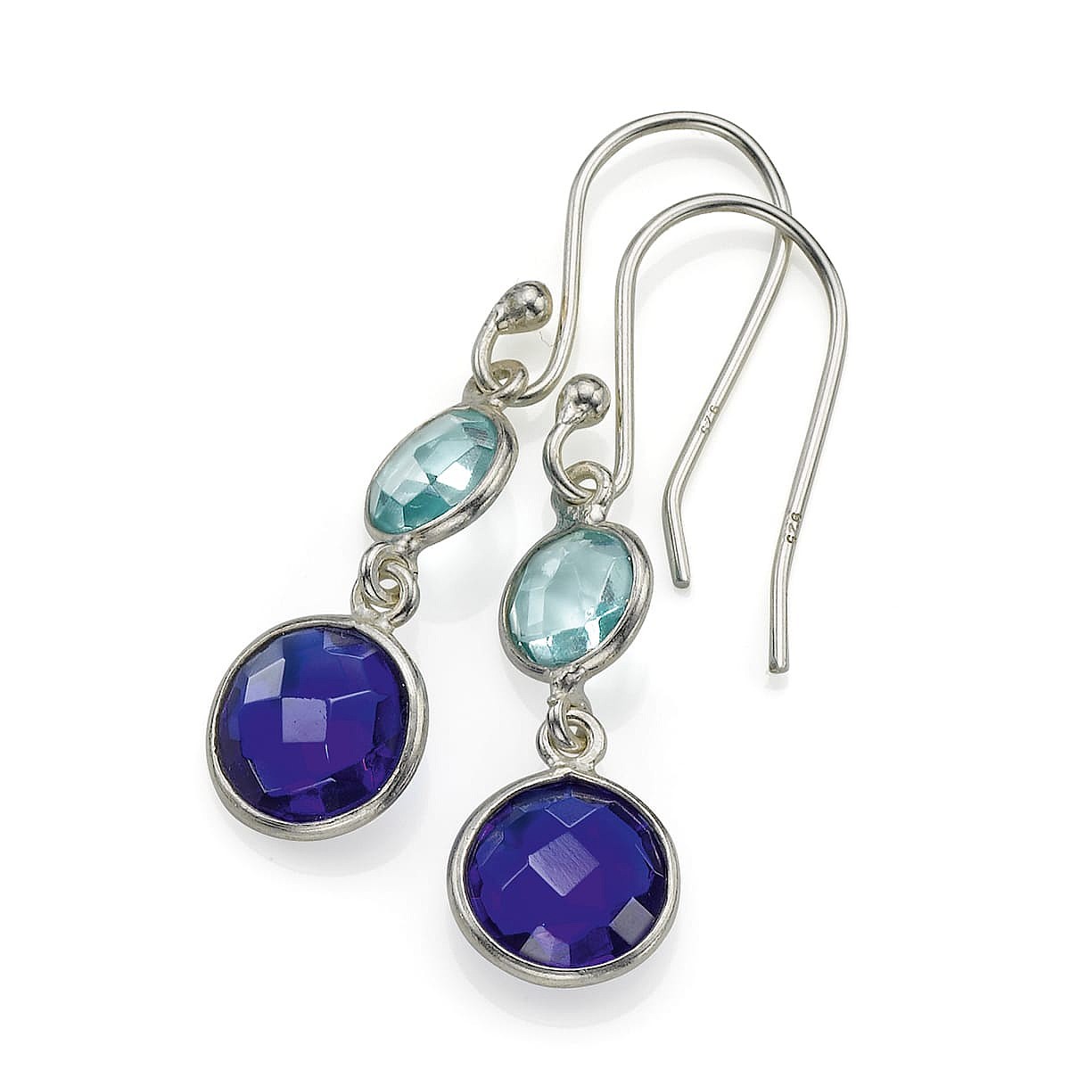 Boucles d'oreilles Bleu Lunaire