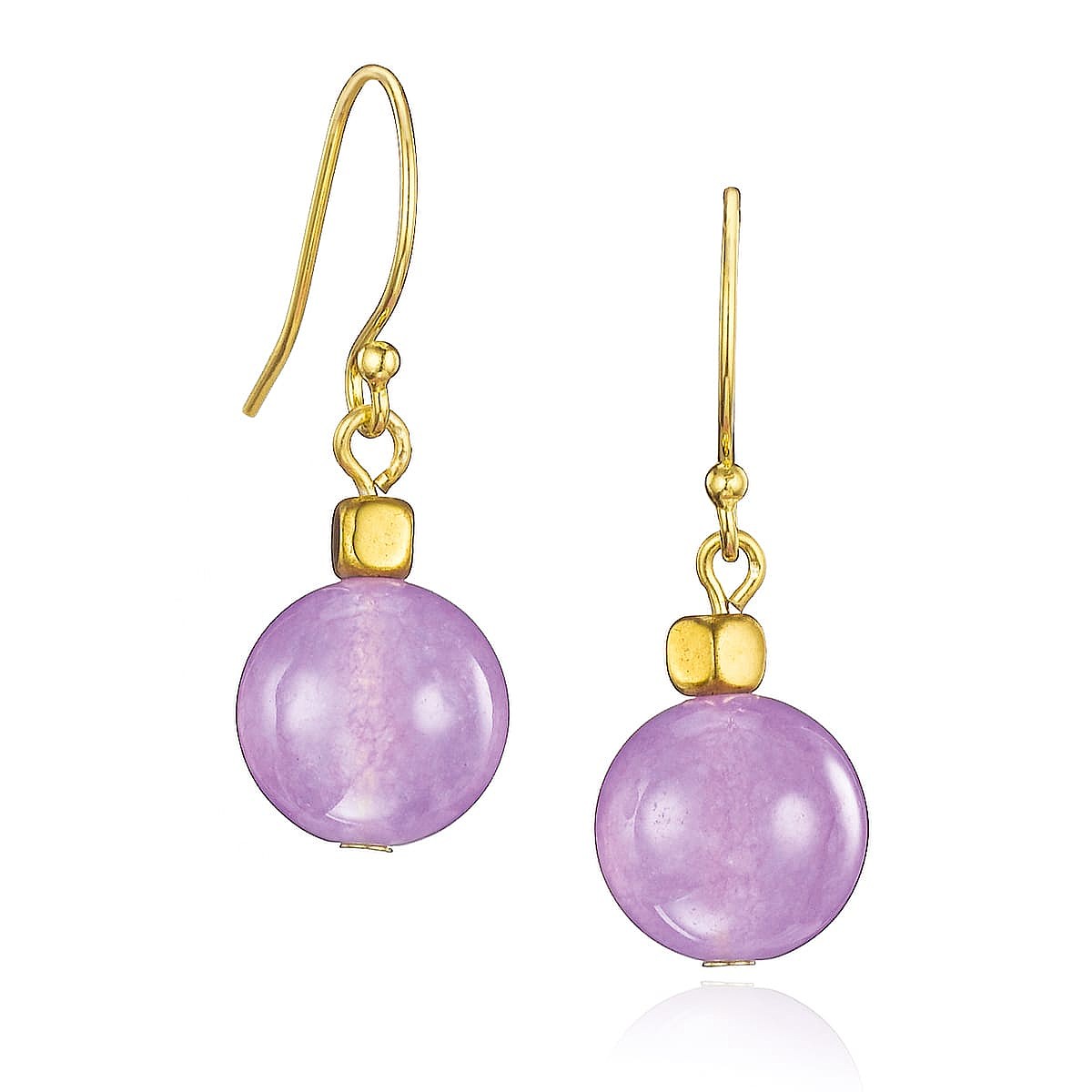 Boucles d'oreilles en Pierres Poésie Violette