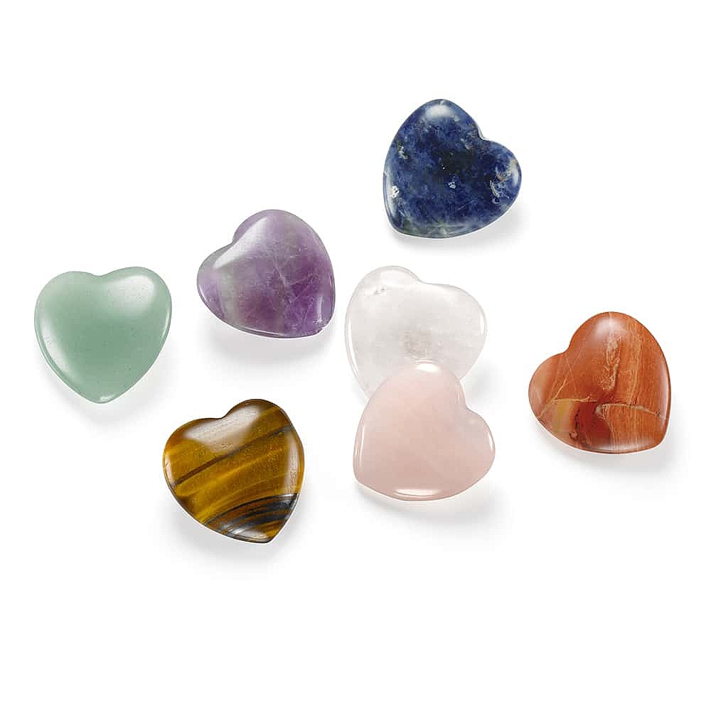 14 Pierres Précieuses En Forme De Cœur - Perles Cabochon Gemmes Pour Bijoux Et Décoration DIY
