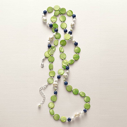 Collier 40cm En Perles D'eau Douce Blanches Sur Chaîne Argent Sterling - Fait Main