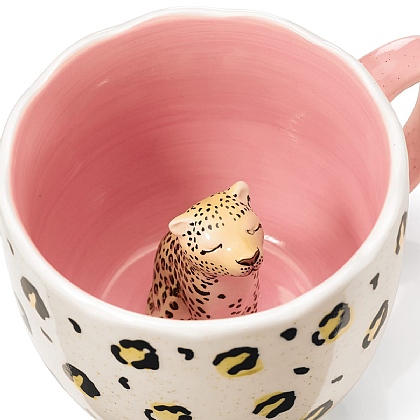 Mug avec cadre style doré - Tasse dorée avec un message personnalisé